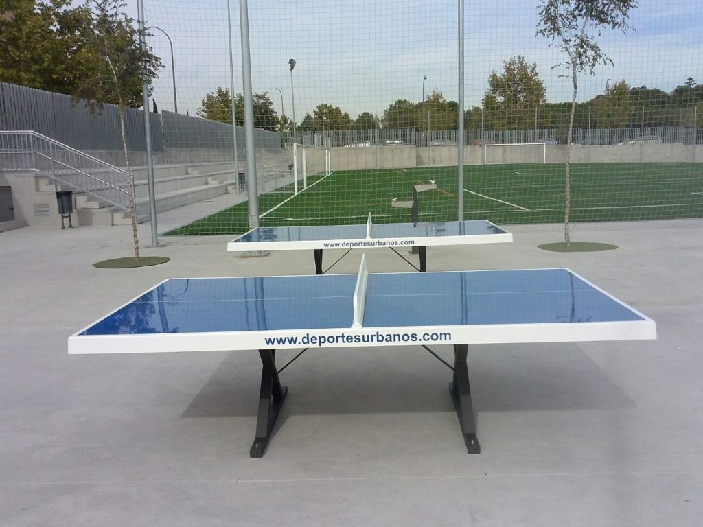 Mesas de Ping Pong Antivandálicas para exteriores Colegio Madrid.