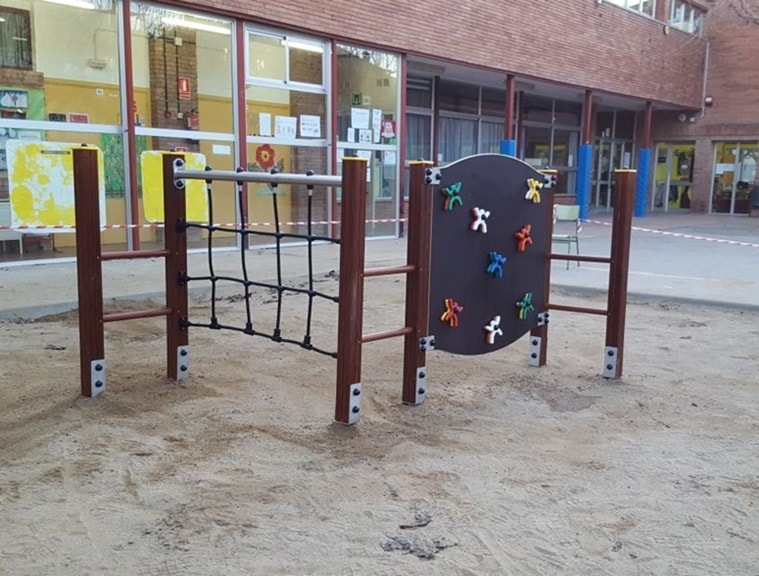 Estructura trepa cuerdas parques infantiles colegios