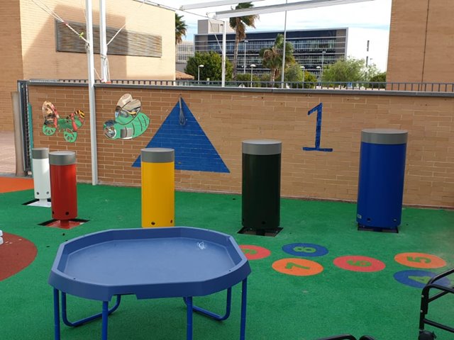 Juegos musicales para parques infantiles en colegios